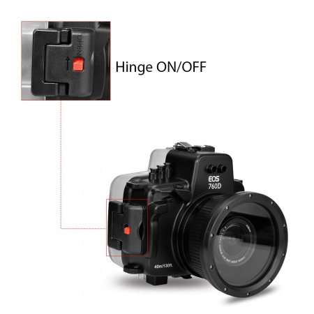 Caisson seafrogs &eacute;tanche pour Canon EOS 760D (18-55mm)