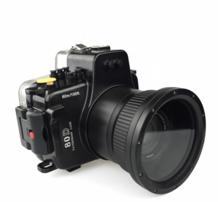 Caisson seafrogs &eacute;tanche pour Canon EOS 80D (18-55mm)