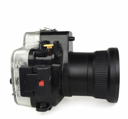 Caisson seafrogs &eacute;tanche pour Canon EOS 80D (18-55mm)