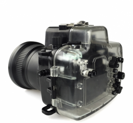 Caisson seafrogs &eacute;tanche pour Canon EOS 80D (18-55mm)