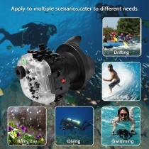 Caisson Seafrogs pour appareil photo A7S-III + WA005-F dome port ( 16-35 mm )
