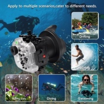 Caisson Seafrogs pour appareil photo A7S-III + WA005-F dome port ( 16-35 mm )