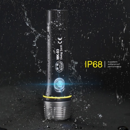 Lampe torche de plong&eacute;e sous-marine 1000 Lumens
