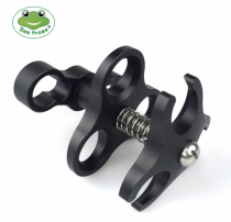 Pince Seafrogs 1\  CP-3 &agrave; double bras &agrave; rotule anticorrosion pour la photographie sous-marine