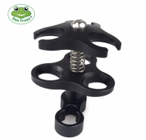 Pince Seafrogs 1\  CP-3 &agrave; double bras &agrave; rotule anticorrosion pour la photographie sous-marine