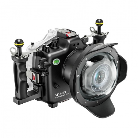 SEAFROGS caisson &eacute;tanche pour Canon EOS R3 + Dome WA005-A