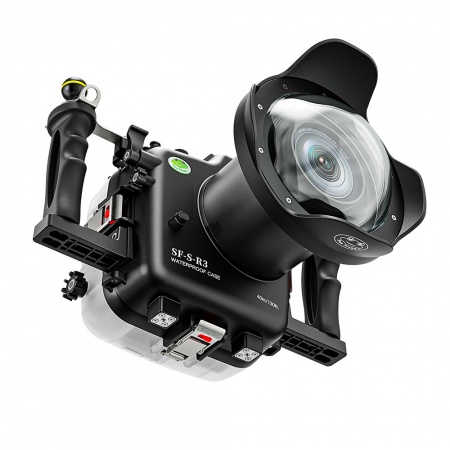 SEAFROGS caisson &eacute;tanche pour Canon EOS R3 + Dome WA005-A