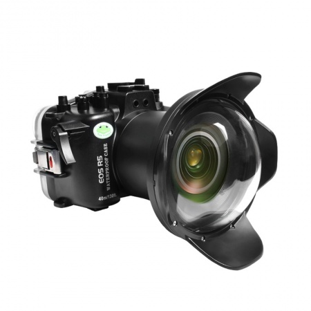 SEAFROGS caisson &eacute;tanche pour Canon EOS R5 + Dome WA005-A