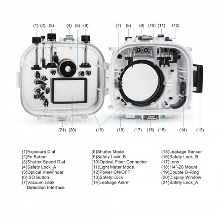 SEAFROGS caisson &eacute;tanche pour Fujifilm X-T3