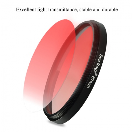SEAFROGS Filtre rouge 67mm pour photographie sous marine
