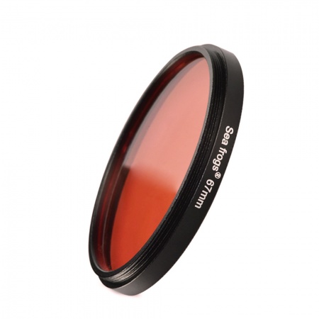 SEAFROGS Filtre rouge 67mm pour photographie sous marine
