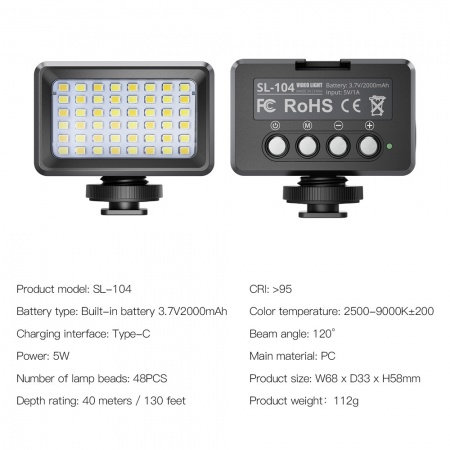 SEAFROGS Lampe Vid&eacute;o SL104 5W