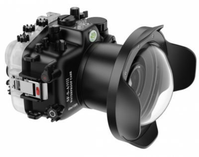 Caisson Seafrogs pour appareil photo Sony A9-III + WA005-F